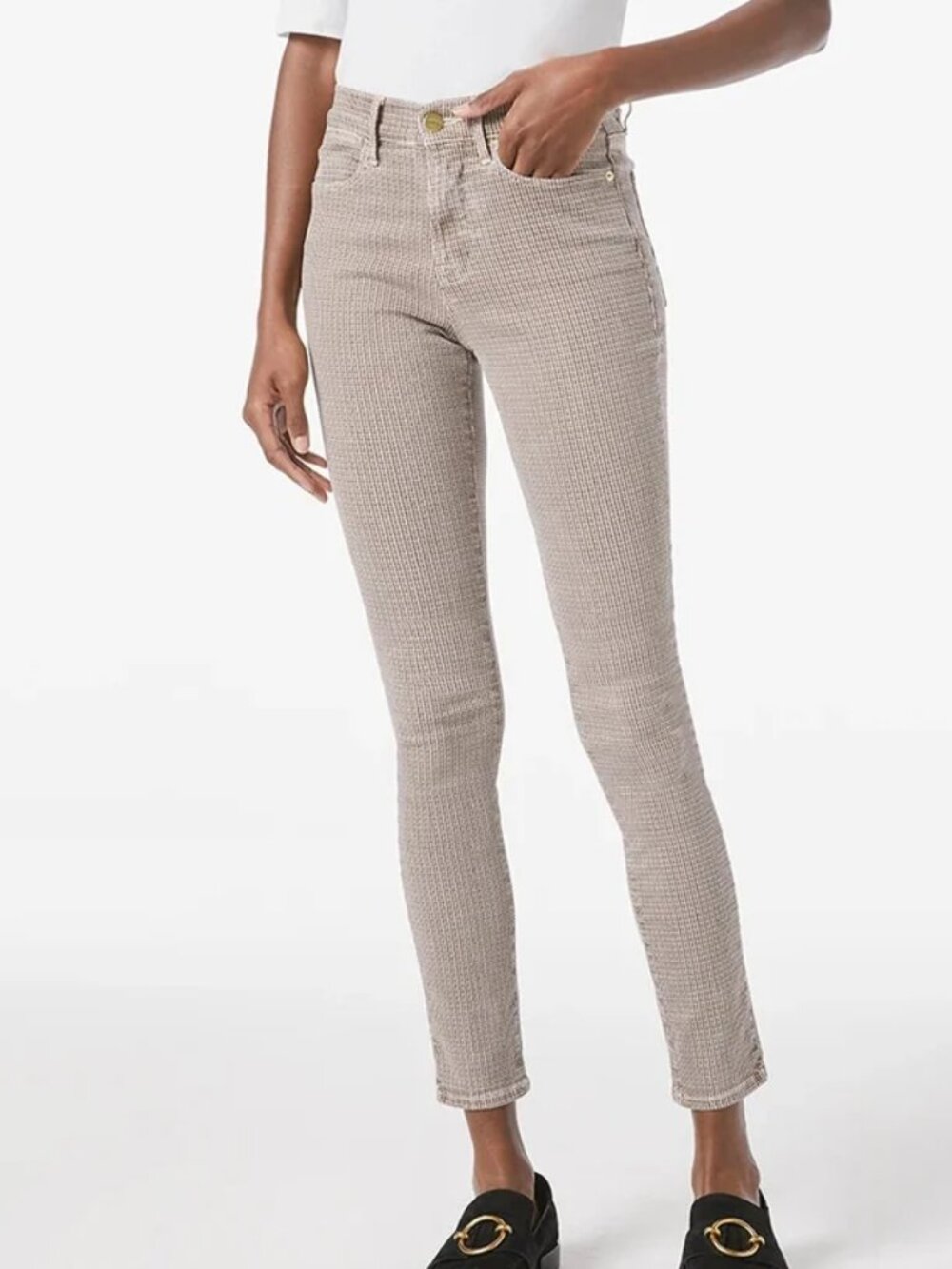 FRAME Denim - Le High Skinny Jeans in Tawny Multi 27